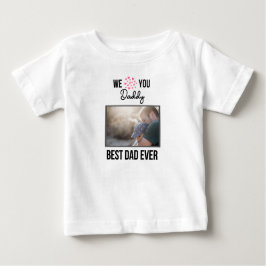 I KÄRLEK MIN DADDY BARNKLÄDER ANPASSNINGSBAR PHOTO T SHIRT