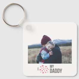 I KÄRLEK MIN DADDY KEYCHAIN 2 PHOTO ANPASSNINGSBAR NYCKELRING