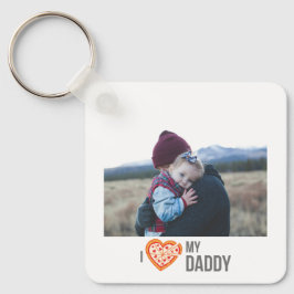 I KÄRLEK MIN DADDY KEYCHAIN 2 PHOTO ANPASSNINGSBAR NYCKELRING