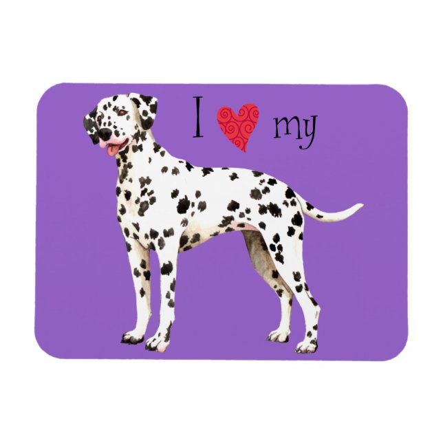 I Kärlek min Dalmatien Magnet (Horisontell)