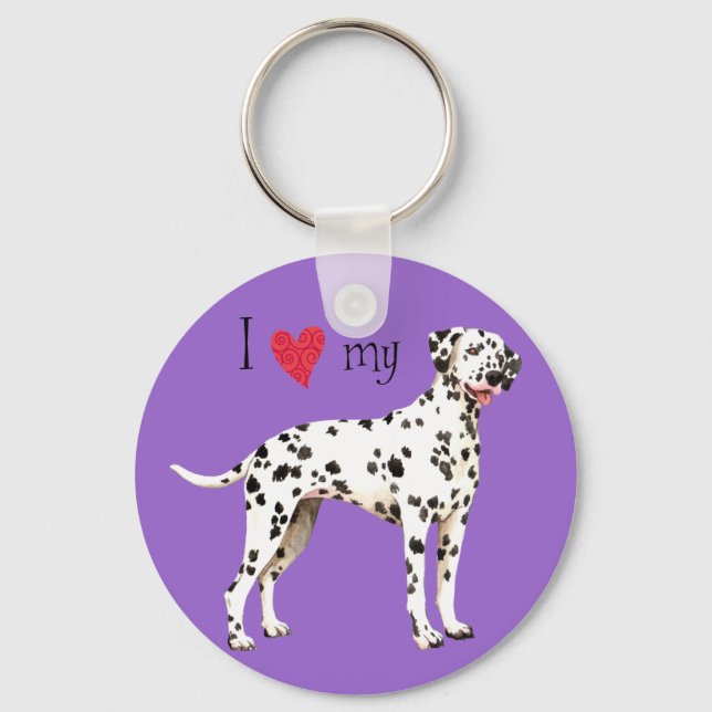 I Kärlek min Dalmatien Nyckelring (Framsida)