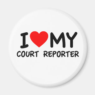 I kärlek, min domstolsreporter magnet