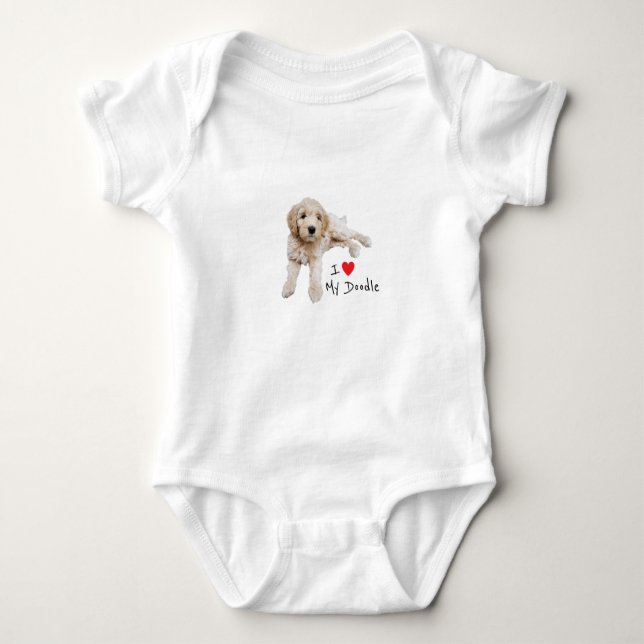 I Kärlek min Doodle-Baby-kläder T Shirt (Framsida)