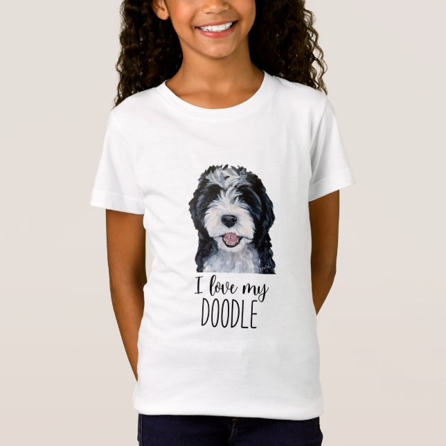 I kärlek min Doodle T-Shirt (Framsida)