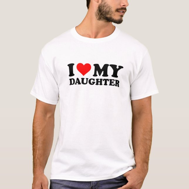 I Kärlek min dotter, rödhjärta.................... T Shirt (Framsida)
