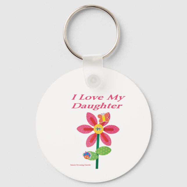 i kärlek, min dotter spd nyckelring (Framsida)