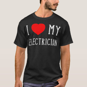 I Kärlek Min elektriska flickvän Boykompis-fru T Shirt