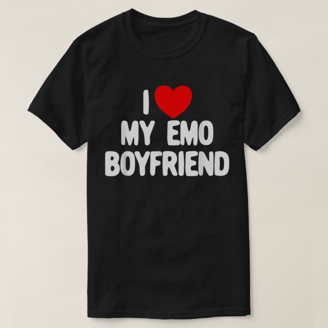 I Kärlek min Emo Boykompis Red Heart I Kärlek My E T Shirt (Design framsida)