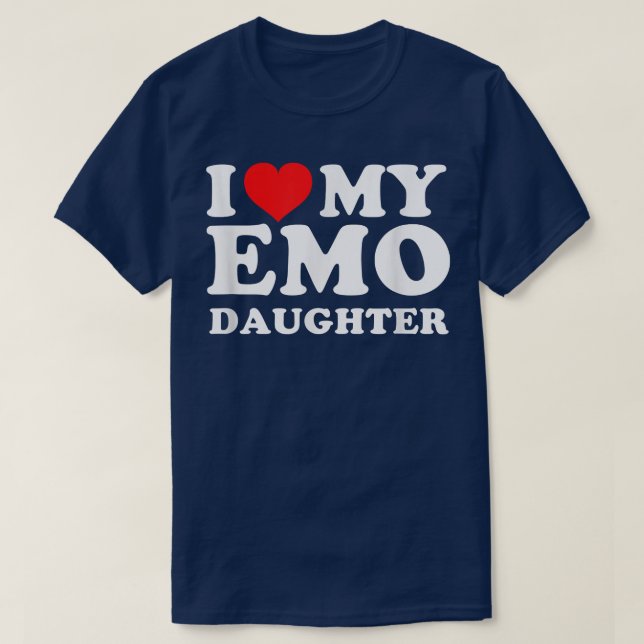 I Kärlek Min Emo-dotter T Shirt (Design framsida)