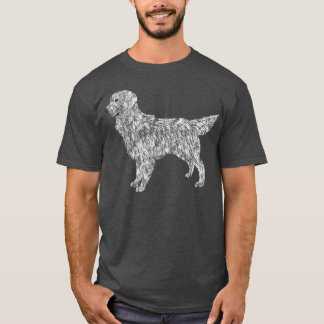 I Kärlek min engelska Cream Golden Retriever T Shirt