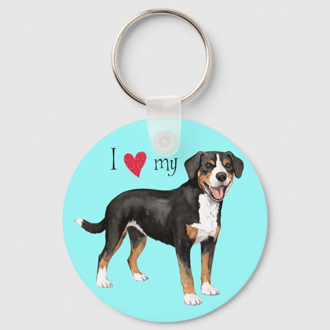 I Kärlek min Entlebucher Nyckelring (Framsida)