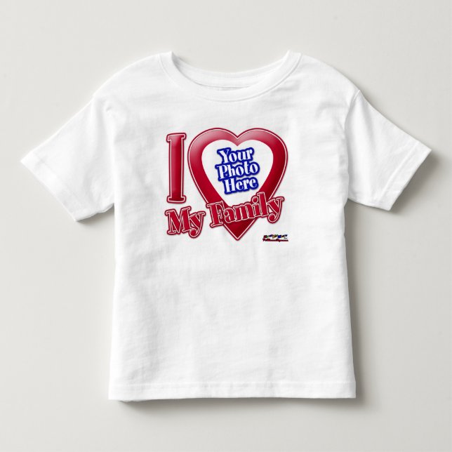 I Kärlek Min familj - Foto Tee Shirt (Framsida)