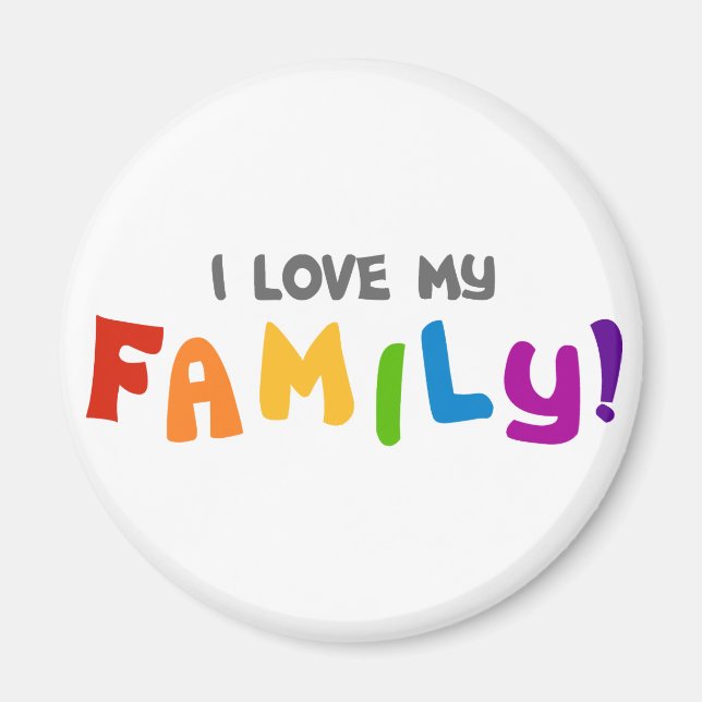 I Kärlek min familj Magnet (Framsidan)