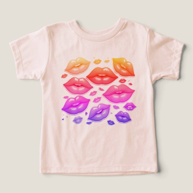 I kärlek Min familj Småbarn T-Shirt (Design Framsida)