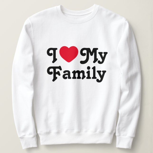 I kärlek min familjefammatning resa t shirt (Design framsida)
