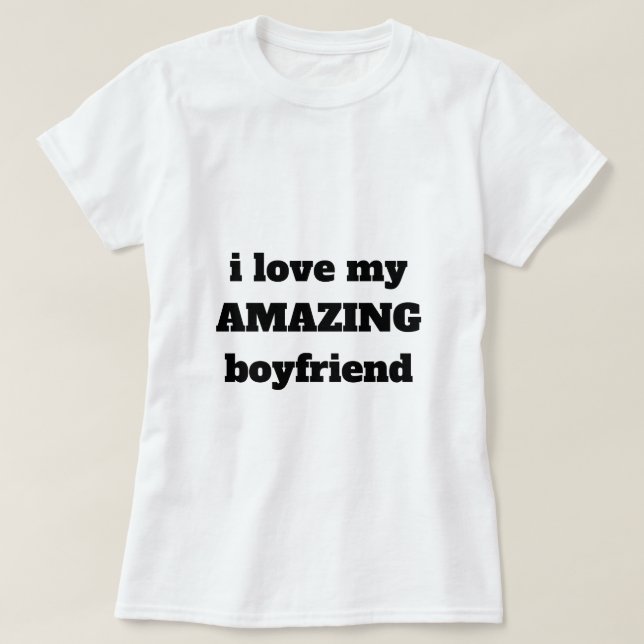 I Kärlek min Fantastisk Boykompis Funny Valentinda T Shirt (Design framsida)