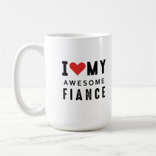 I kärlek min fantastisk-fiance kaffemugg