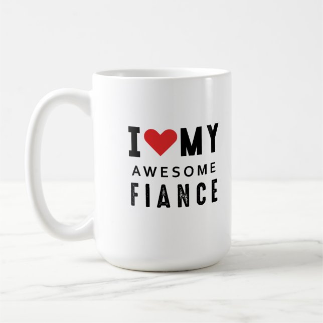 I kärlek min fantastisk-fiance kaffemugg (Vänster)
