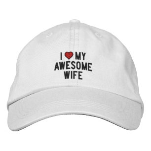 I kärlek min fantastisk fru broderad keps