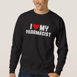 I Kärlek Min farmaceut Girlvän Boykompis Lång Ärmad Tröja