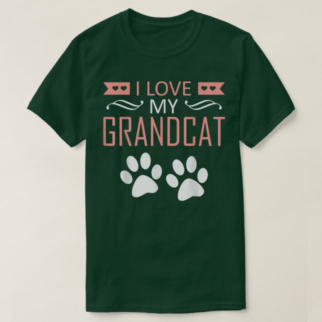 I kärlek min farmcat - Cat Lover Granddad Gr T Shirt (Design framsida)