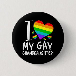 I Kärlek, min farmors dotter Lgbt Månadsfamilj Knapp