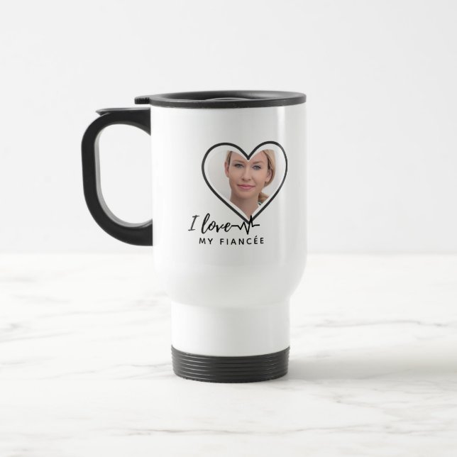 I Kärlek Min fästmö - Personlig Best Friend Cute Resemugg (Vänster)