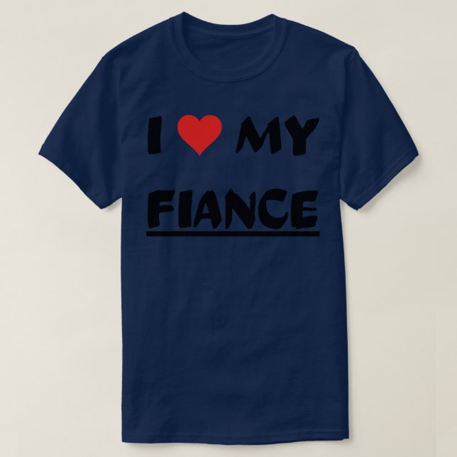I KÄRLEK MIN FIANCE T SHIRT (Design framsida)