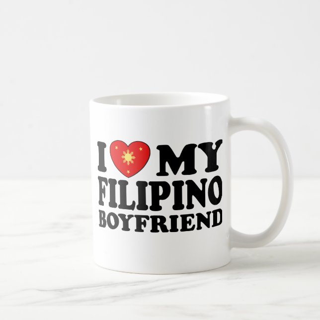 I Kärlek Min Filipino Boykompis Kaffemugg (Höger)