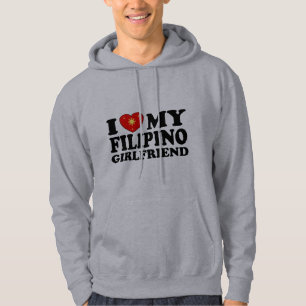 I Kärlek Min Filipino Girlkompis Hoodie