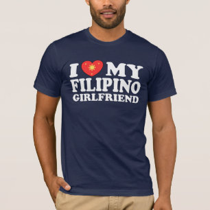 I Kärlek Min Filipino Girlkompis Tee