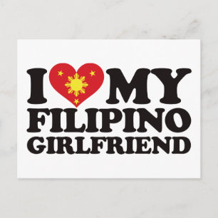 I Kärlek Min Filipino Girlkompis Vykort