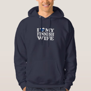 I Kärlek Min finska fru Hoodie
