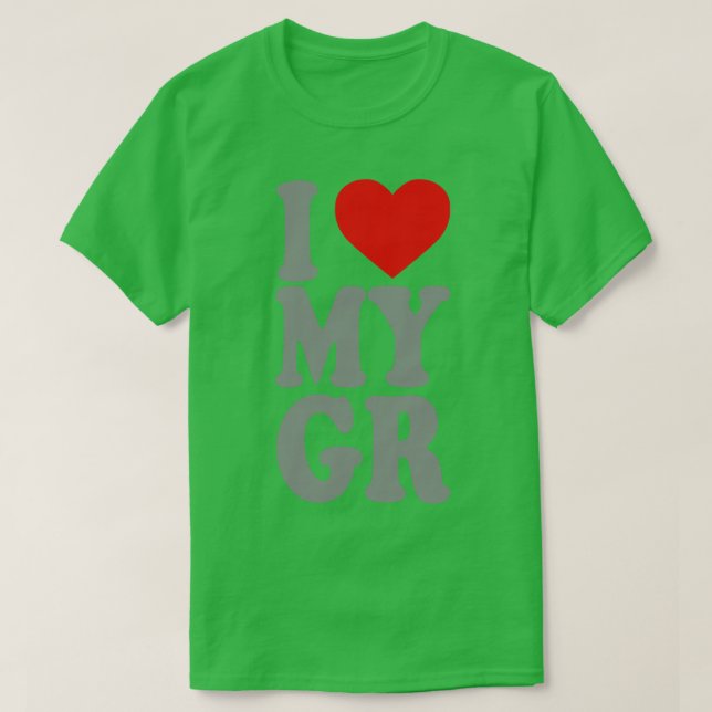I Kärlek Min flickvän 10 T Shirt (Design framsida)