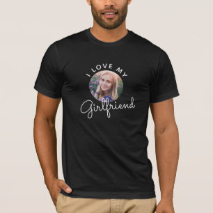 I Kärlek min flickvän Anpassningsbar Foto Valentin T Shirt