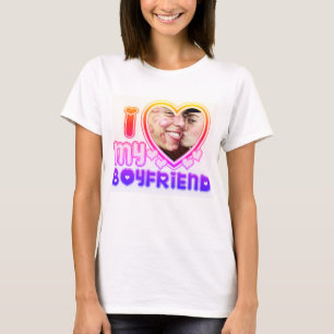 I Kärlek Min flickvän Anpassningsbar T-Shirt