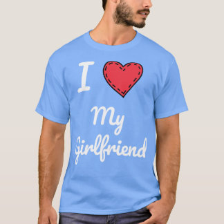 I Kärlek Min flickvän Girlvän Kärlek Kärlek Min fl T Shirt