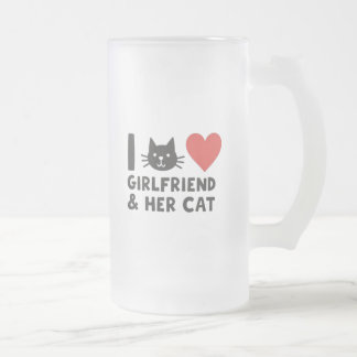 I Kärlek, min flickvän och hennes kattskalle. Frostat Ölglas