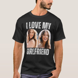 I Kärlek Min flickvän Photo Funny Boykompis Gift T Shirt