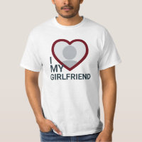 I Kärlek Min flickvän Photo T-Shirt