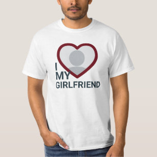 I Kärlek Min flickvän Photo T-Shirt