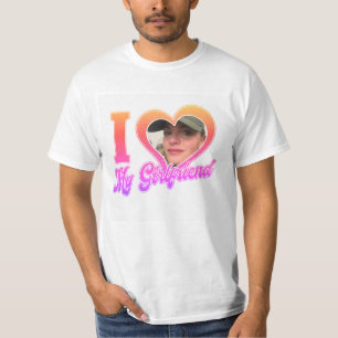 I Kärlek Min flickvän Rainbow Personlig Shirt T