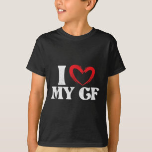 I Kärlek min flickvän _ Relationshälsgroom _ T Shirt