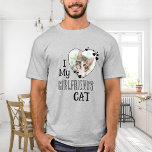 I Kärlek Min flickväns Anpassningsbar Cute Heart P T Shirt<br><div class="desc">Vem gör du verkligen kärlek? Din flickvän eller hennes katt! Ge den perfekt gåvan till din pojkvän i valentines day med den här konstiga skjortan! A måste ha för varje kattälskare, katt mamma och katt pappa! En roligt vrider på min flickvän Kärlek, skjortan citerar "I Kärlek My Girväns katt" ......</div>