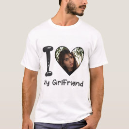 I Kärlek Min flickväns Anpassningsbar T-shirt