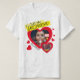 I kärlek min flickväns röda fototext y2k t shirt (Design framsida)