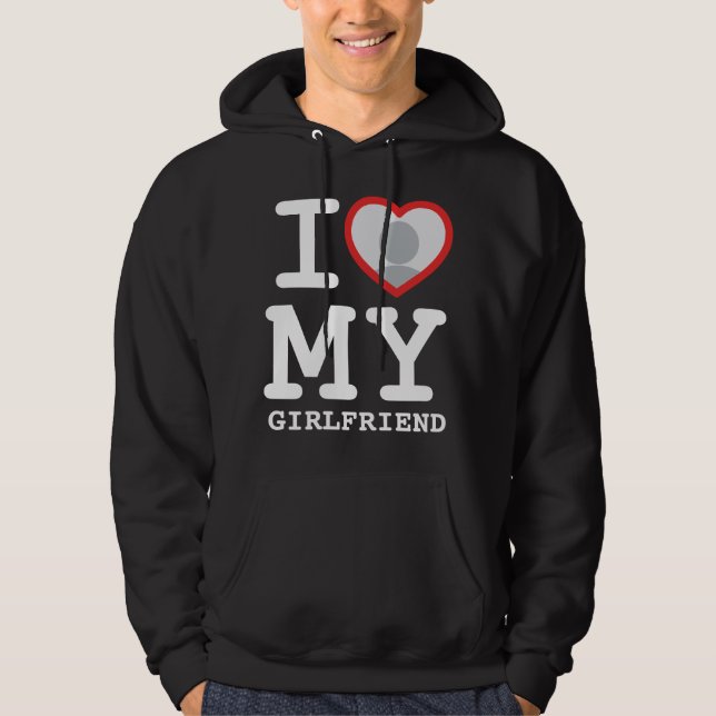 i kärlek min flickväns svarta hoar hoodie (Framsida)