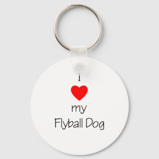 I Kärlek min Flyball Hund Nyckelring