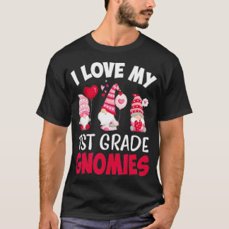 I Kärlek Min första Klass-nomies Cute Valentines d T Shirt