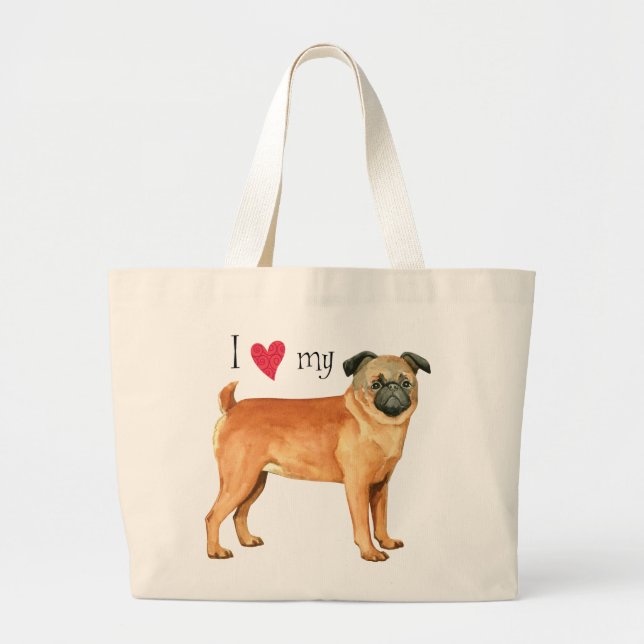 I Kärlek min framställning Brabancon Jumbo Tygkasse (Framsidan)